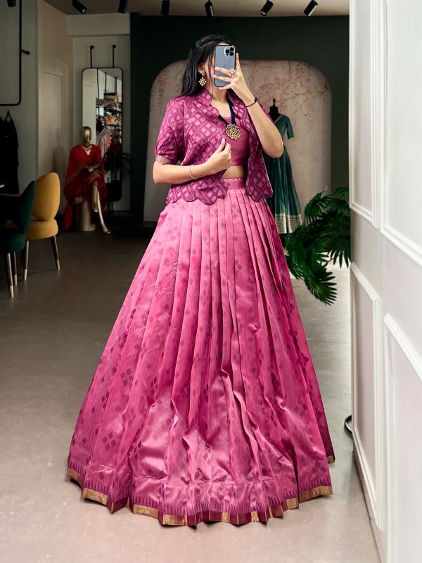 NNK 1110 LPI Jacquard Silk Bridal lehenga choli suppliers - wholesale export
